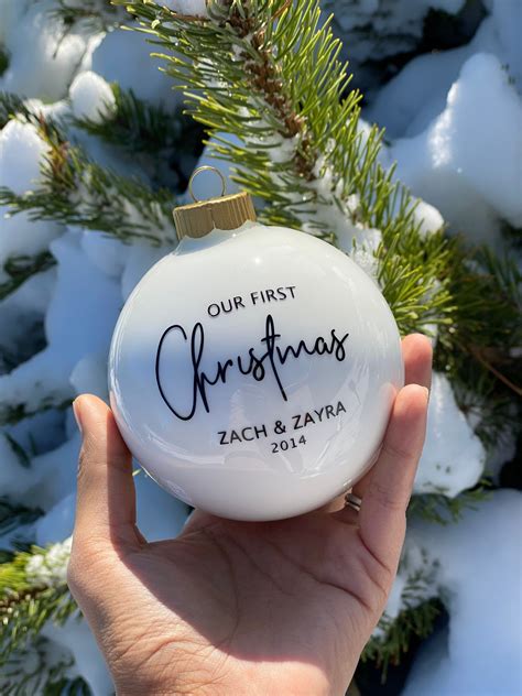 etsy our first christmas ornament|my first christmas ornament personalized.